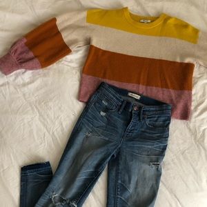 Madewell Size 26 High Rise Skinny Distressed Jeans